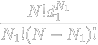 \frac{N!d_1^{N_1}}{N_1!(N-N_1)!}